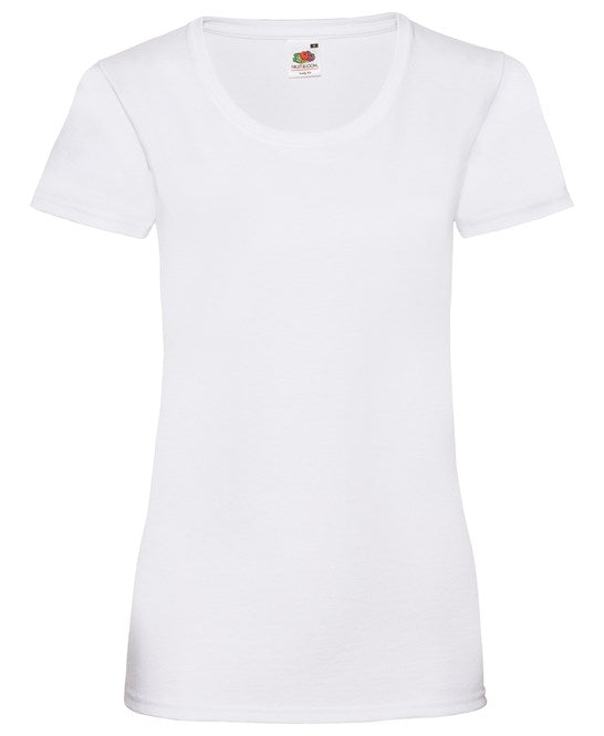 Fruit Of The Loom Women's Valueweight T - White