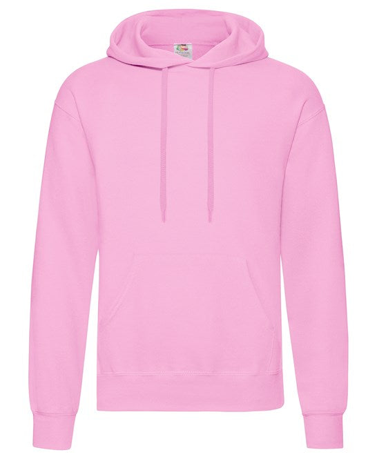 Fruit Of The Loom Classic 80/20 Hooded Sweatshirt - Light Pink