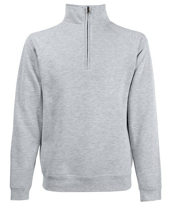 Fruit Of The Loom Classic 80/20 Zip Neck Sweatshirt