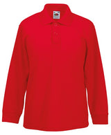 Fruit Of The Loom Kids Long Sleeve 65/35 Polo