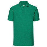 Fruit Of The Loom 65/35 Polo - Heather Green