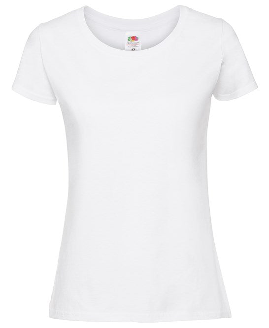 Fruit Of The Loom Women's Iconic 195 Ringspun Premium T-Shirt - White