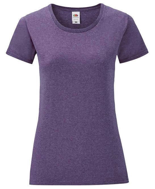 Fruit Of The Loom Women's Iconic T - Heather Purple