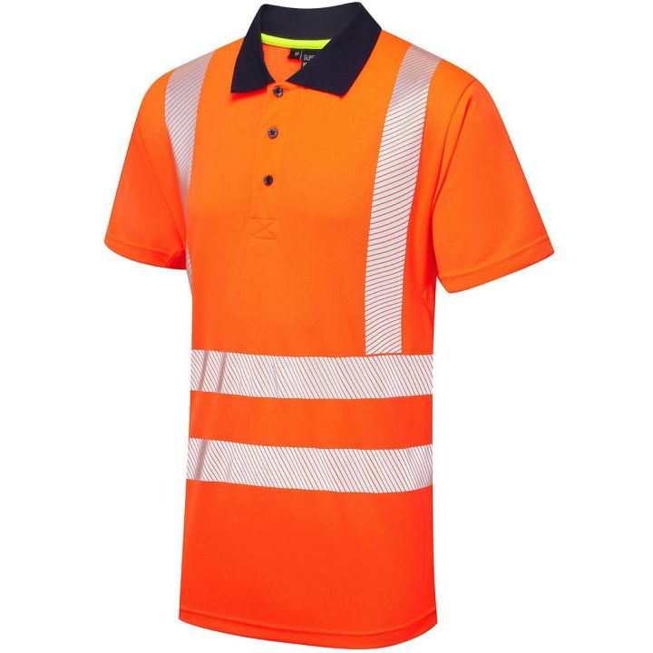 Supertouch Hi-Vis Eco Coolmax Short Sleeve Polo