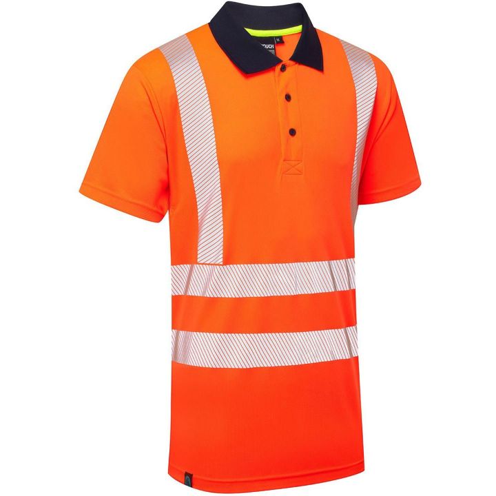 Supertouch Hi-Vis Eco Coolmax Short Sleeve Polo