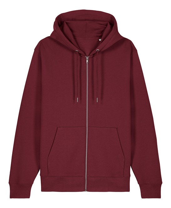 Stanley/Stella Unisex Cultivator 2.0 Iconic Zip-Thru Hoodie Sweatshirt (Stsu179) - Burgundy