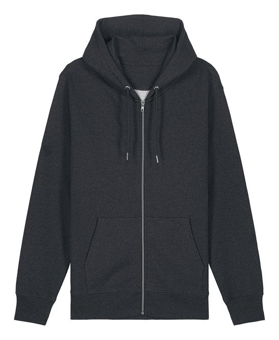 Stanley/Stella Unisex Cultivator 2.0 Iconic Zip-Thru Hoodie Sweatshirt (Stsu179) - Dark Heather Grey