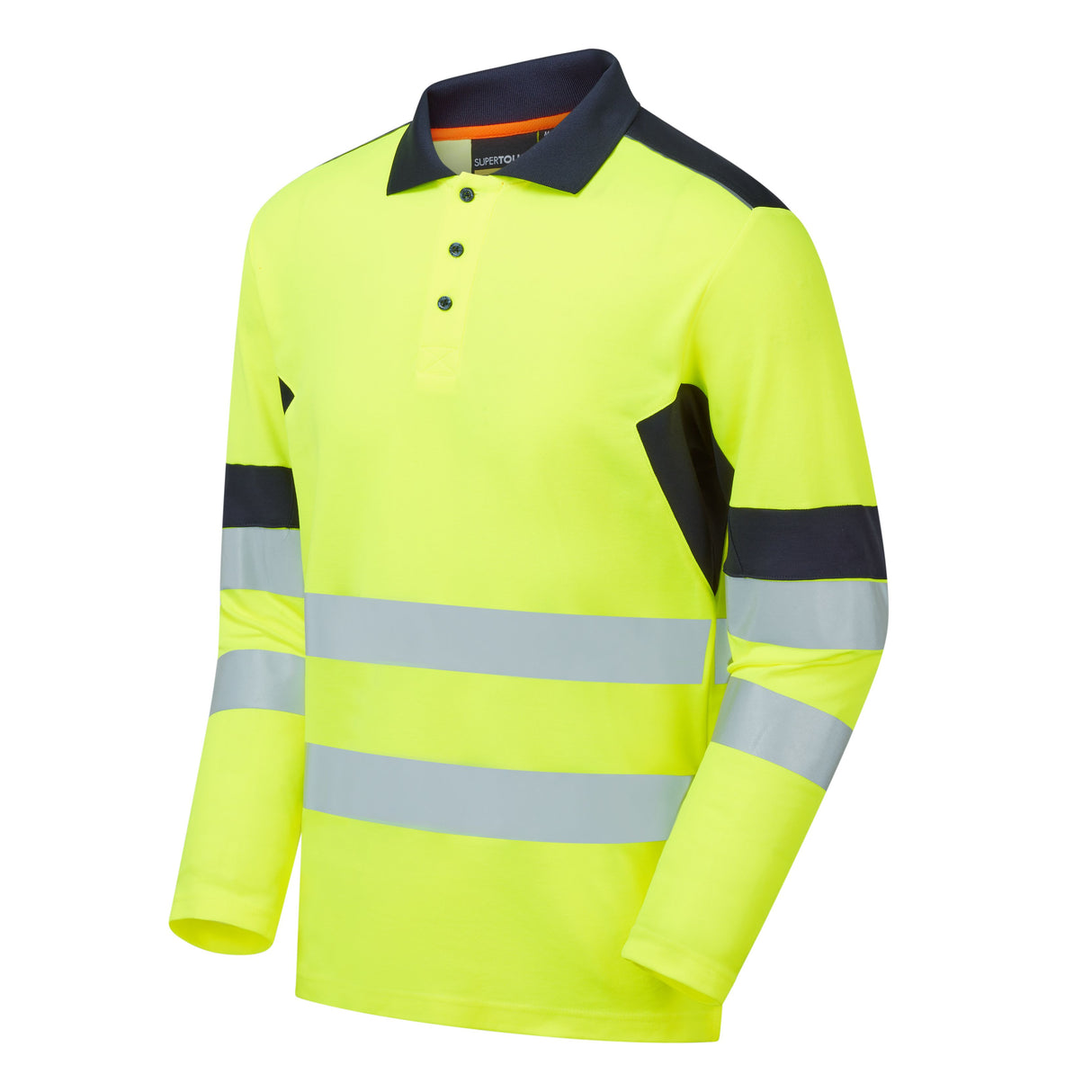 Supertouch System Hi-Vis Eco Long Sleeve Polo
