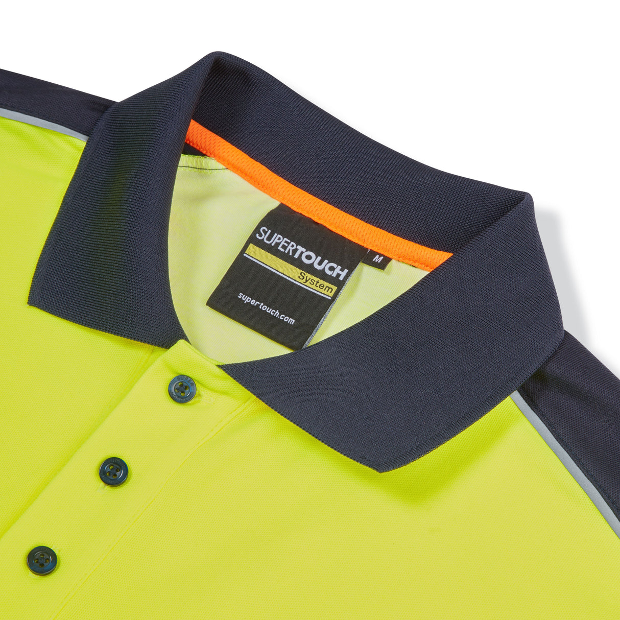 Supertouch System Hi-Vis Eco Long Sleeve Polo