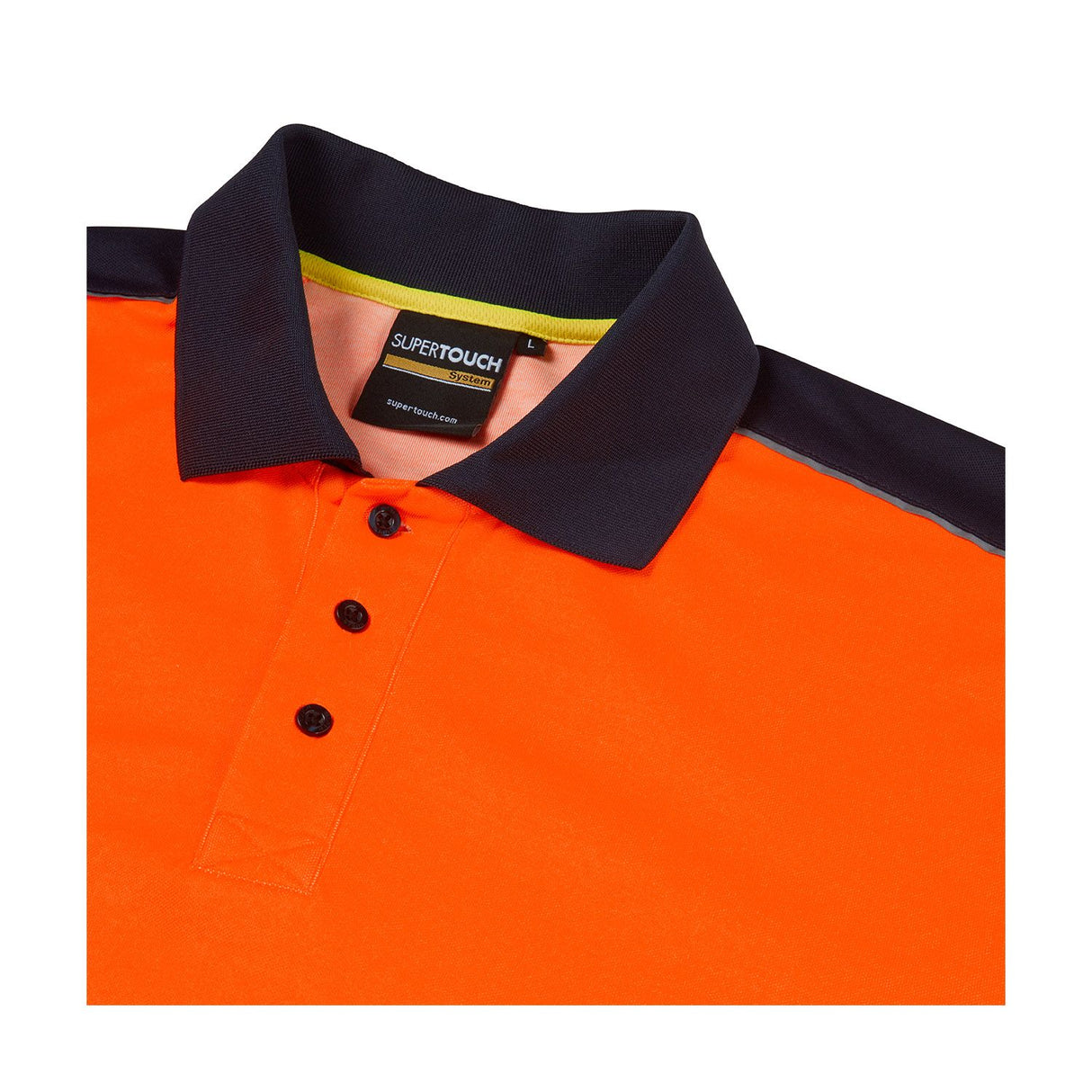 Supertouch System Hi-Vis Eco Long Sleeve Polo
