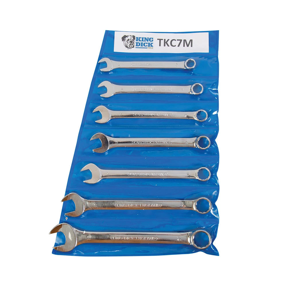 King Dick Combination Spanner Set Metric 7 Piece