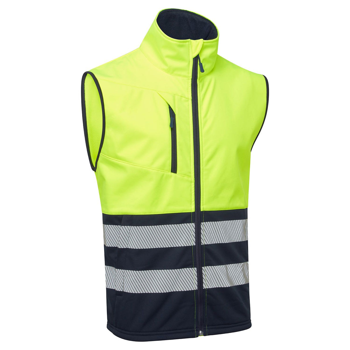 Supertouch Hi-Vis Eco Two Tone Yellow Coolair Softshell Gilet