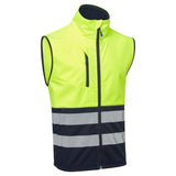 Supertouch Hi-Vis Eco Two Tone Yellow Coolair Softshell Gilet
