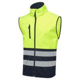 Supertouch Hi-Vis Eco Two Tone Yellow Coolair Softshell Gilet