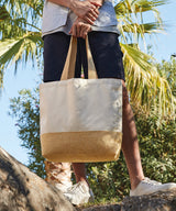 Westford Mill Jute Base Canvas Tote