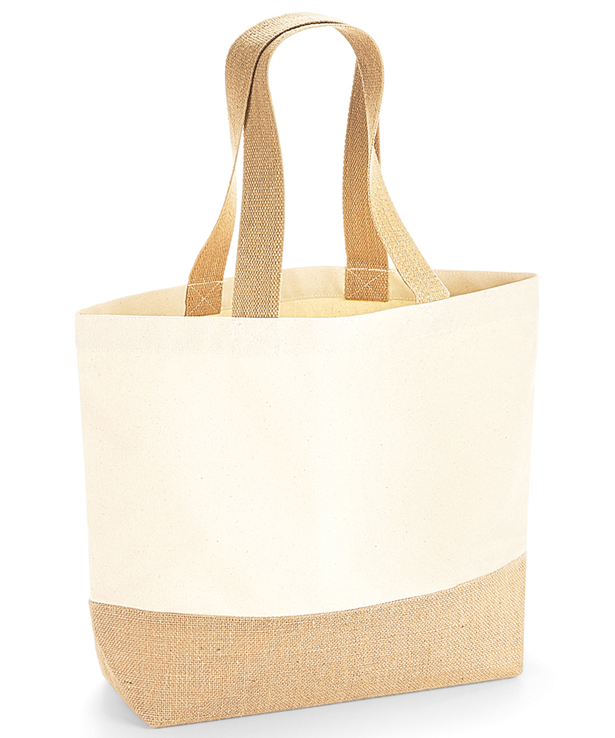 Westford Mill Jute Base Canvas Tote