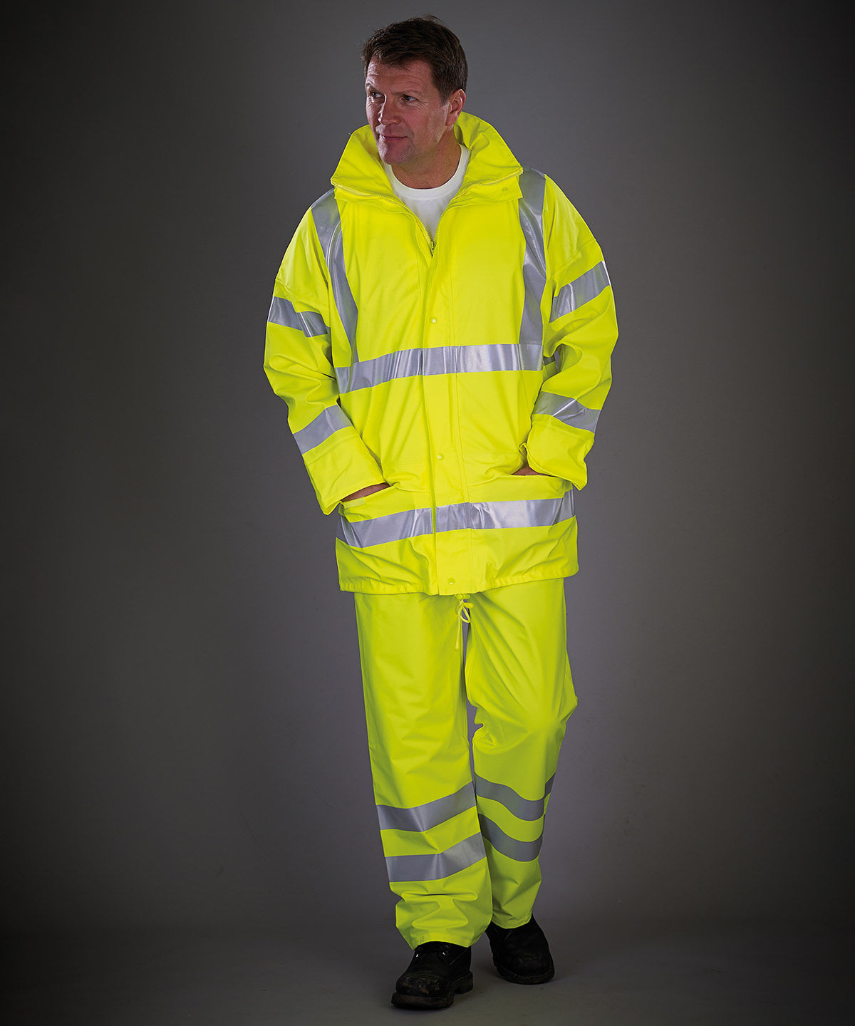 Yoko Hi-Vis Soft Flex Breathable U-Dry Jacket (Hvs450)