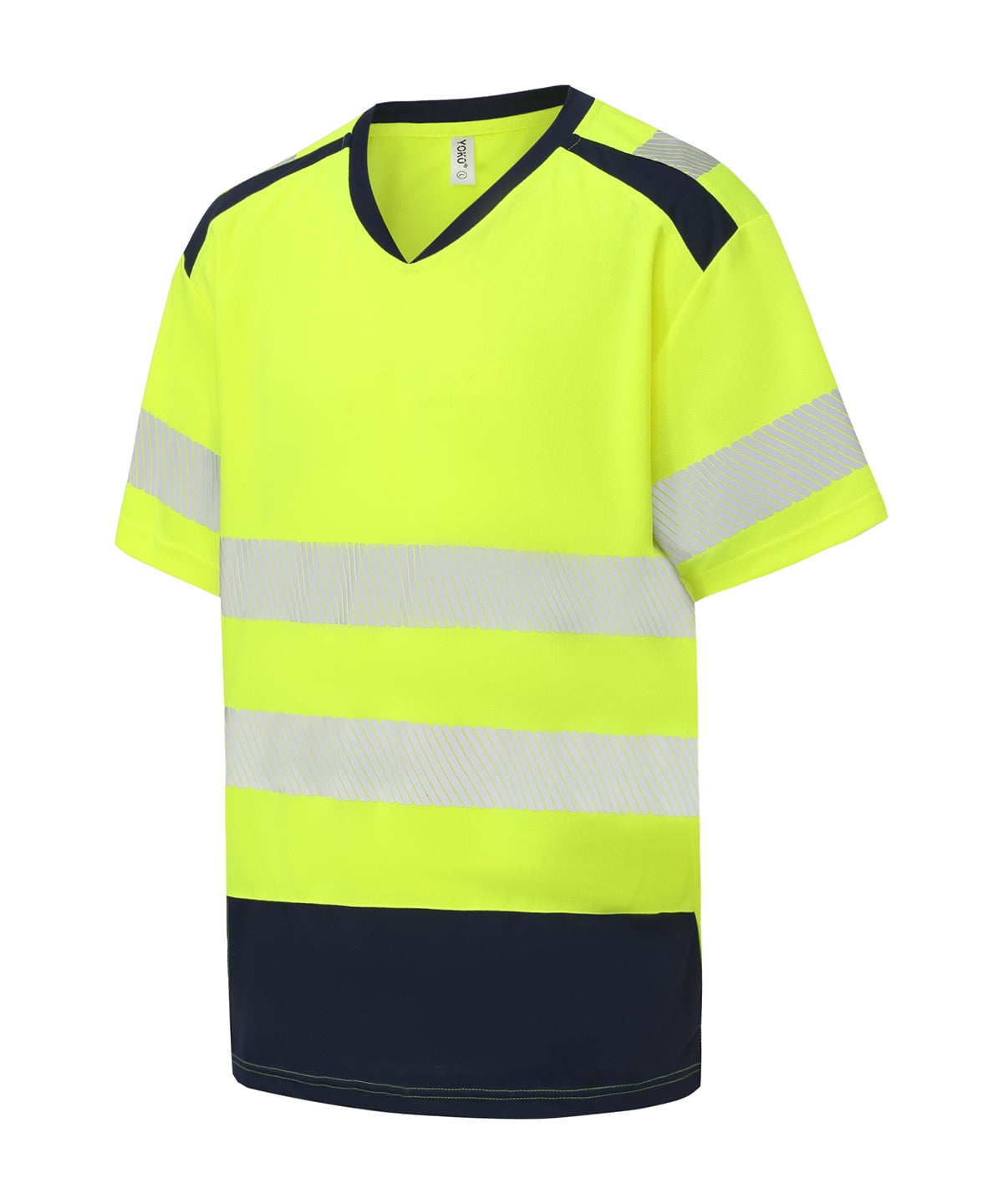 Yoko YK054 Hi-Vis Mandarin Collar Comfort Trim T-Shirt (hvj430)