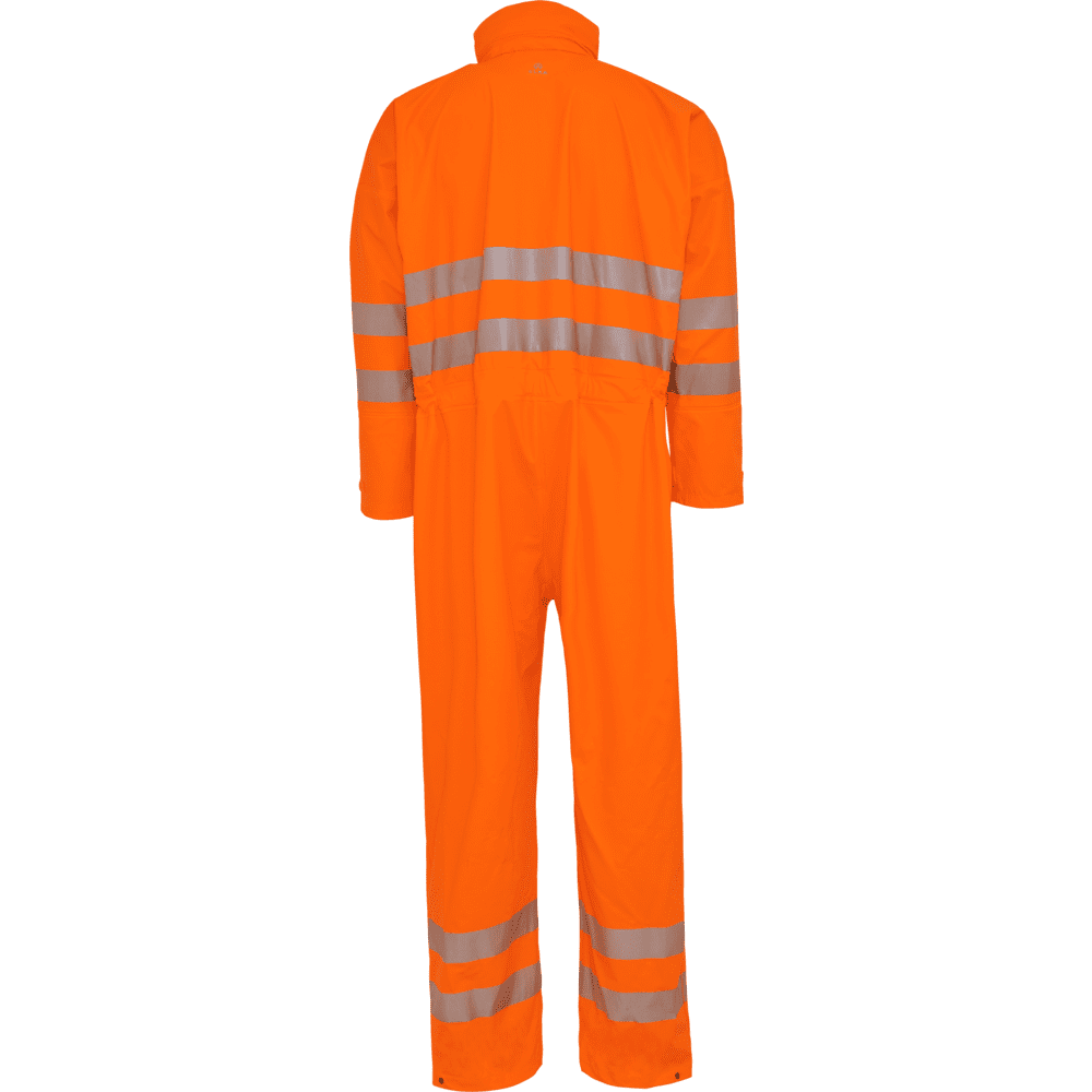 ELKA Dry Zone Visible Coverall 028003R #colour_hi-vis-orange