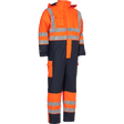 ELKA Dry Zone Visible Thermal Coverall 028100R #colour_hi-vis-ora-navy