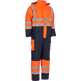 ELKA Dry Zone Visible Thermal Coverall 028100R #colour_hi-vis-ora-navy