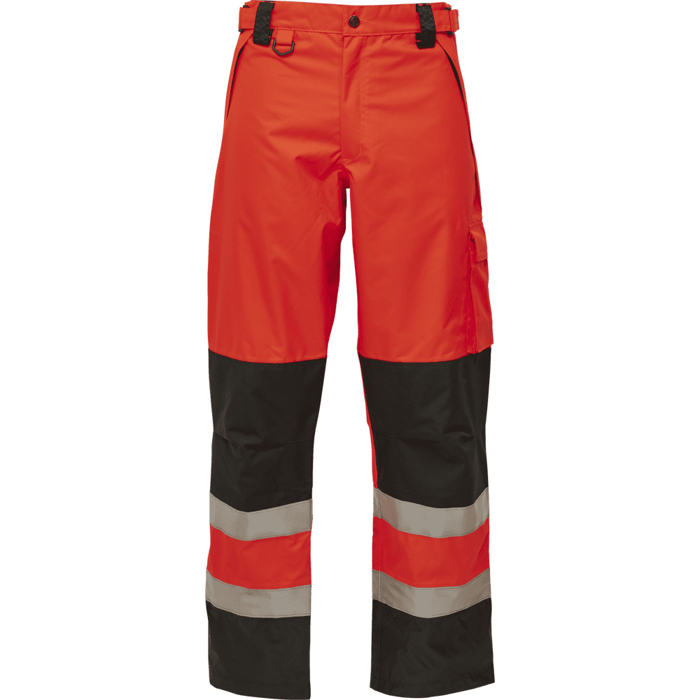 ELKA Visible Xtreme Waist Trousers 082400R #colour_hi-vis-red-black