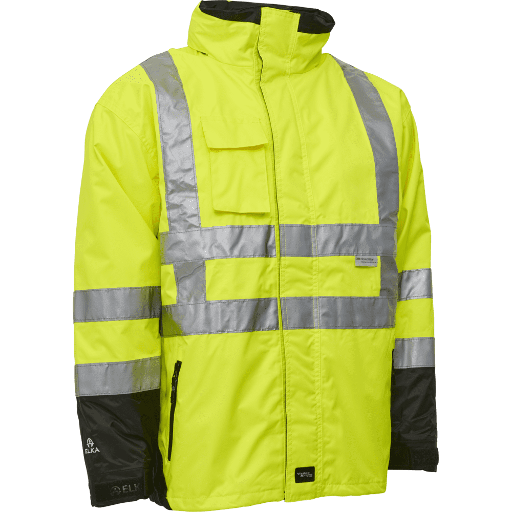 ELKA Visible Xtreme 2-in-1 Jacket 086100R #colour_hi-vis-yell-black