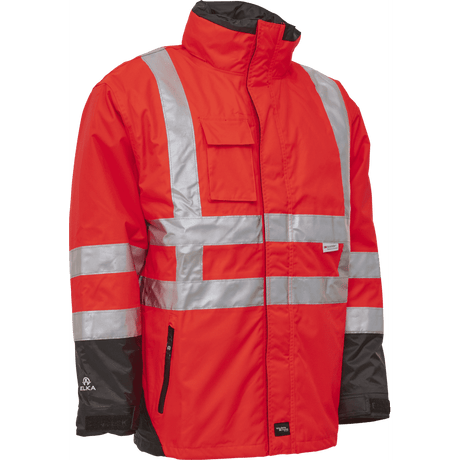 ELKA Visible Xtreme 2-in-1 Jacket 086100R #colour_hi-vis-red-black