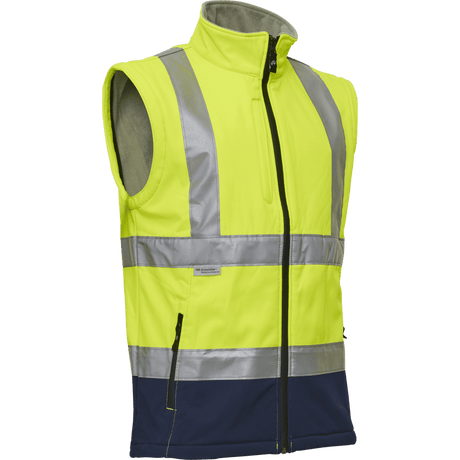 ELKA Visible Xtreme Softshell Jacket 086500R #colour_hi-vis-yell-navy