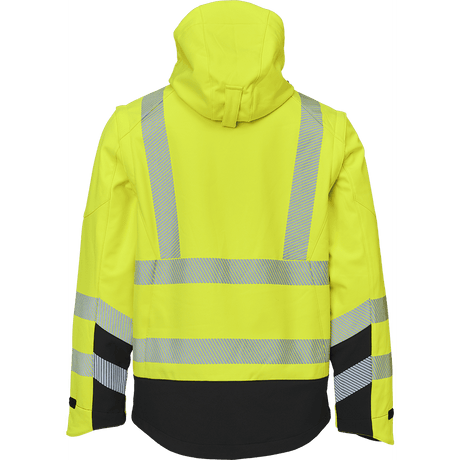 ELKA Visible Xtreme Softshell Jacket 117300R #colour_hi-vis-yell-black