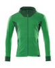 Mascot Accelerate Modern Fit Hoodie with Zipper #colour_grass-green-green