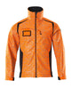 Mascot Accelerate Safe Softshell Jacket with Reflectors #colour_hi-vis-orange-dark-navy