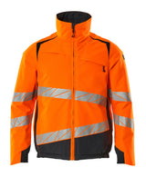 Mascot Accelerate Safe Winter Jacket with CLIMascot #colour_hi-vis-orange-dark-navy