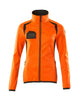 Mascot Accelerate Safe Ladies Microfleece Jacket with Zipper #colour_hi-vis-orange-dark-anthracite