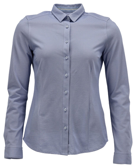 Mascot Frontline Modern Fit Ladies Stretch Shirt #colour_light-blue