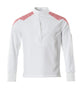 Mascot Food & Care Ultimate Stretch Smock #colour_white-traffic-red