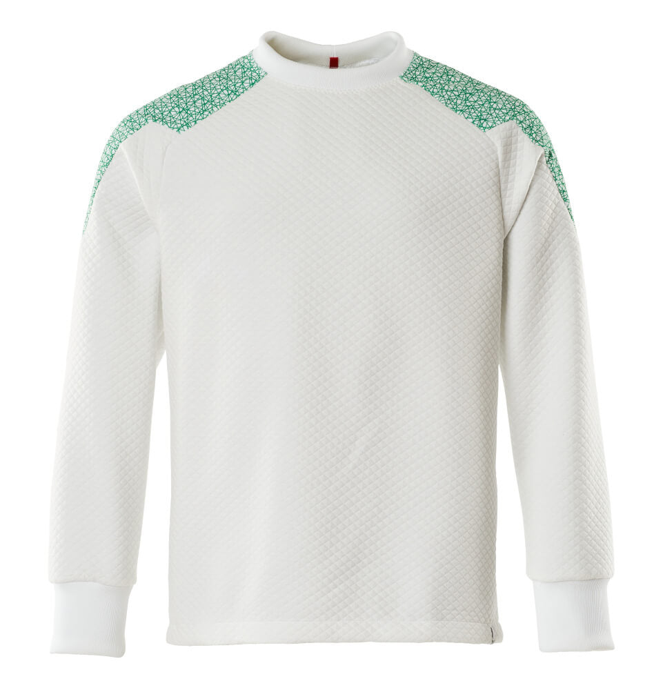 Mascot Food & Care Sweatshirt #colour_white-grass-green