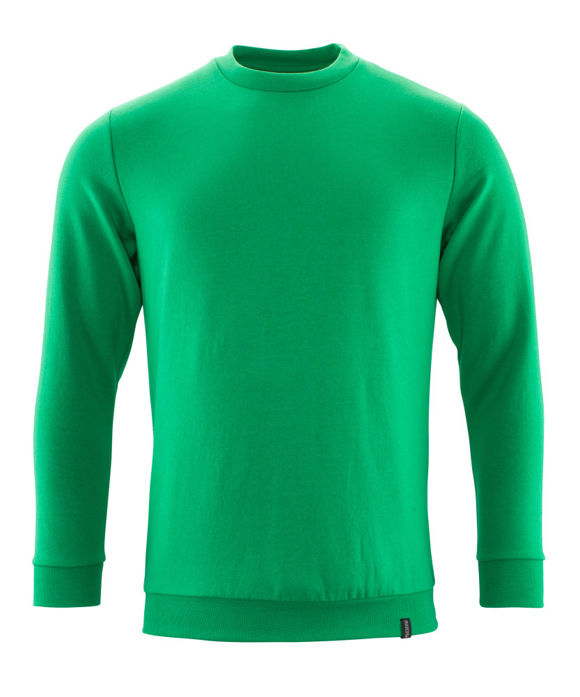 Mascot Crossover Modern Fit Sweatshirt with ProWash Technology #colour_grass-green