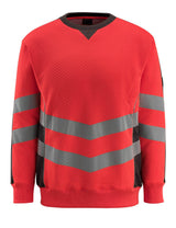 Mascot Safe Supreme Wigton Sweatshirt #colour_hi-vis-red-dark-anthracite