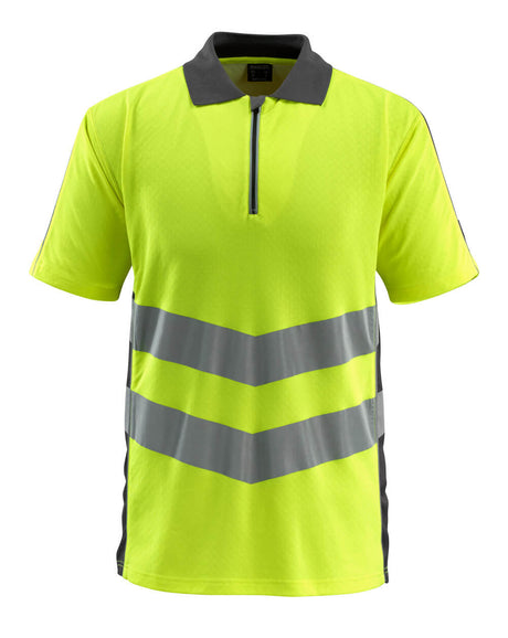 Mascot Safe Supreme Murton Polo shirt #colour_hi-vis-yellow-dark-anthracite