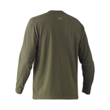 Bisley Flex & Move Long Sleeve Cotton V Neck T-Shirt