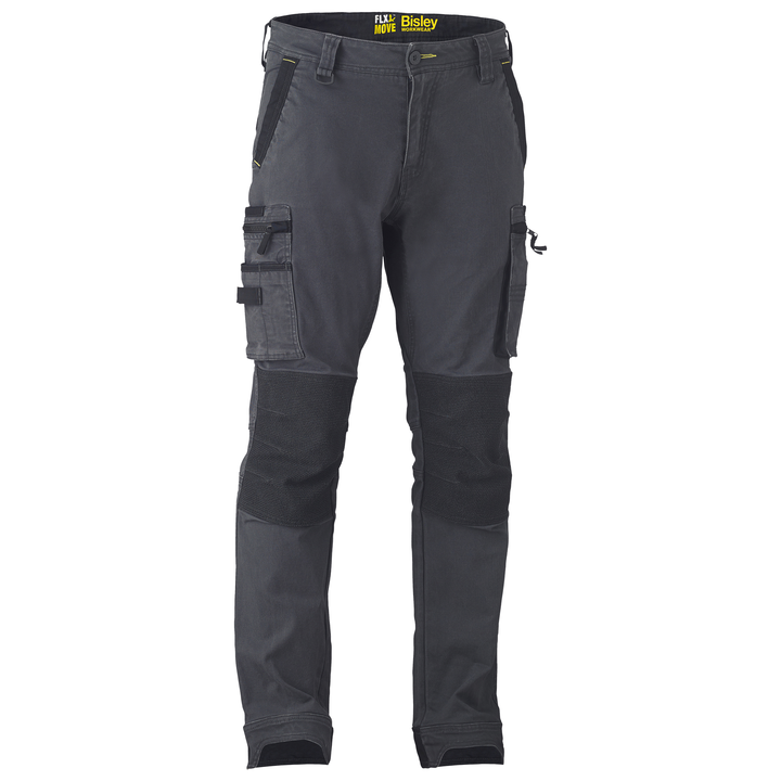 Bisley Flex & Move Stretch Utility Cargo Trousers With Kevlar® Knee Pad Pockets