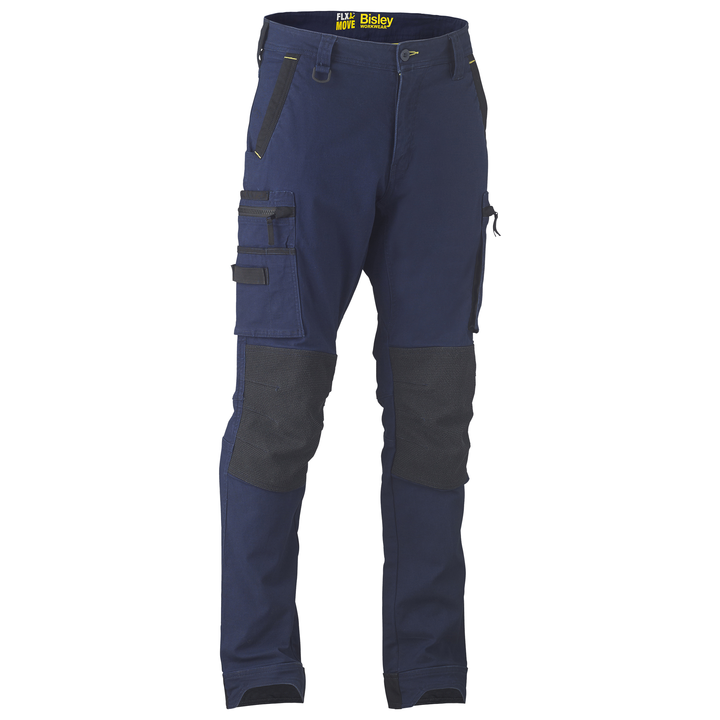 Bisley Flex & Move Stretch Utility Cargo Trousers With Kevlar® Knee Pad Pockets