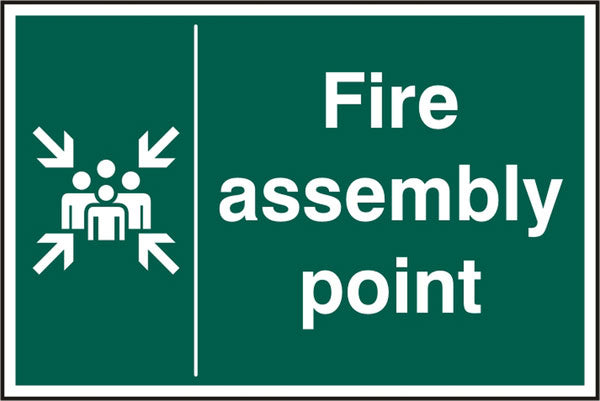 Bsafe Fire Assembly Point Sign Green