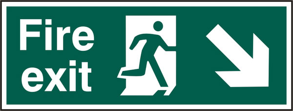 Bsafe Fire Exit Sign Green