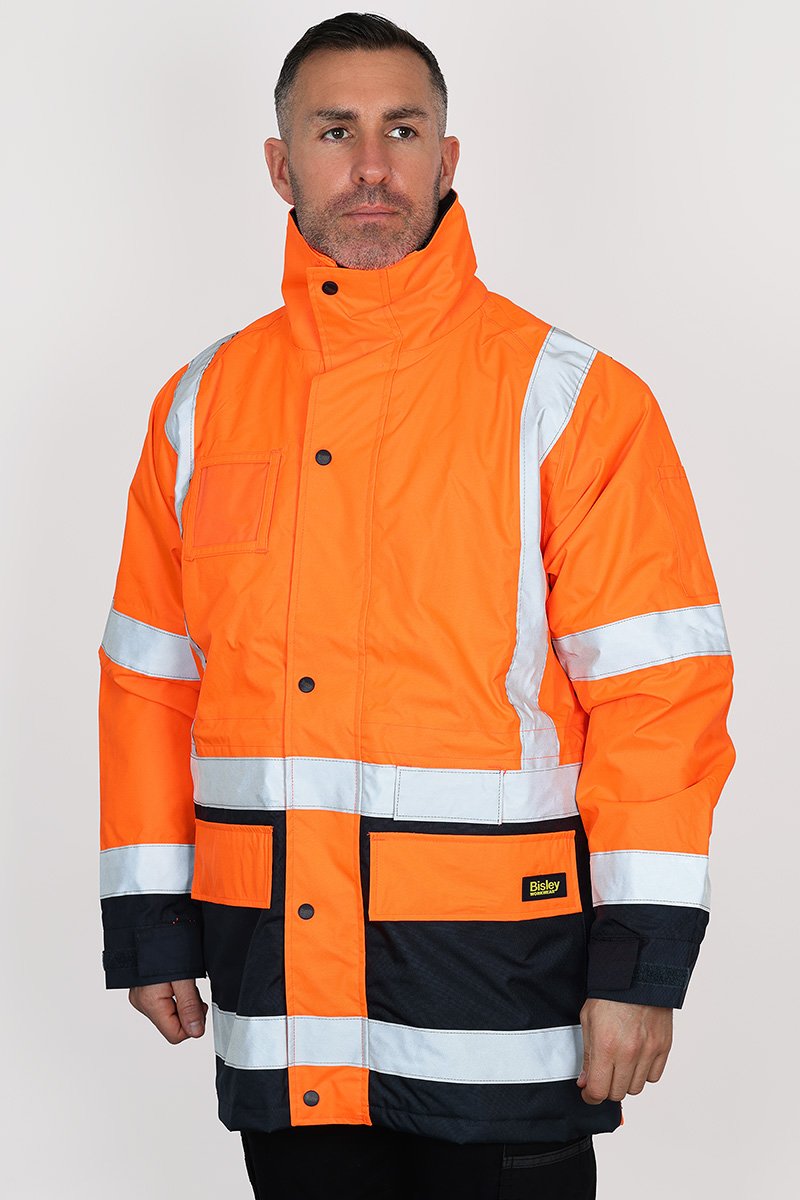 Bisley Taped Hi-Vis 5-in-1 Rain Jacket