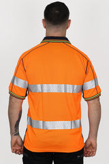 Bisley Hi-Vis Polyester Mesh Polo Shirt