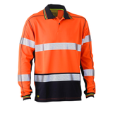 Bisley Hi-Vis Polyester Mesh Long Sleeve Polo Shirt