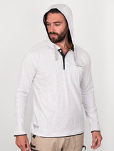 Bisley Flex & Move Cotton Hooded Long Sleeve T-Shirt