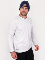 Bisley Flex & Move Long Sleeve Cotton V Neck T-Shirt